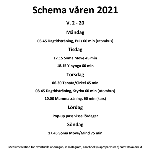 Schema-våren-2021